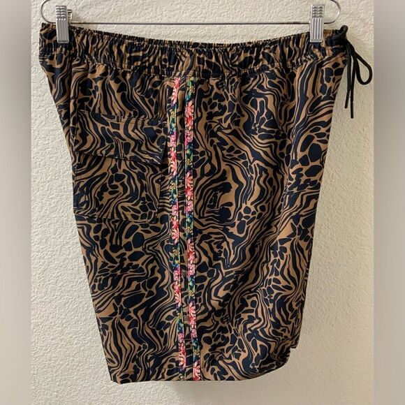Johnny Was NWOT Mens Swim Trunk Boho Sz large - Picture 4 of 5